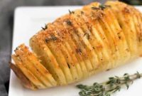 Crispy Parmesan Thyme Hasselback Potatoes