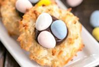 Adorable Coconut Macaroon Easter Nests
