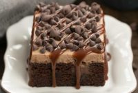 Decadent Chocolate Kahlua Poke Cake