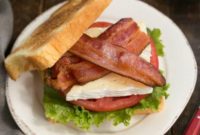 Brie, Bacon, Lettuce, and Tomato Sandwich