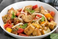 Sun-Kissed Tomato and Creamy Burrata Panzanella