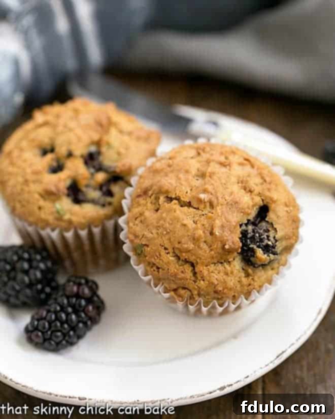 Farmhouse Blackberry Bran Muffins 1 featured 63854
