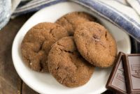 Dark Chocolate Ginger Spice Cookies