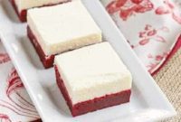 White Chocolate-Kissed Red Velvet Brownies