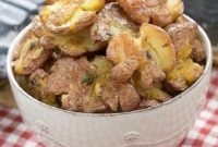 Perfectly Golden Smashed Potatoes