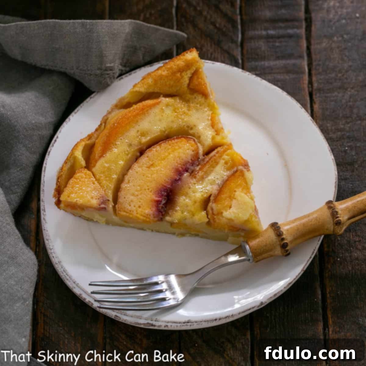 Luscious Peach Clafoutis 1 featured 722