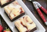 Strawberry Cheesecake Swirl Brownies