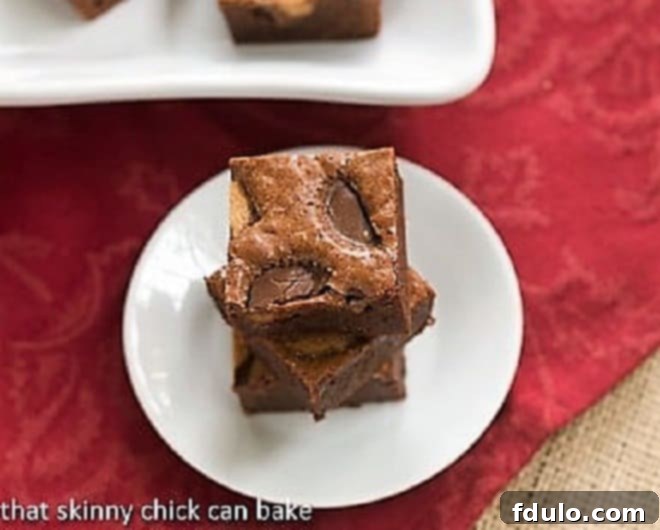 Fudgy Brownies with Reese Peanut Butter Chunks 1 featured 8658