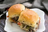 Gooey Philly Cheesesteak Sliders