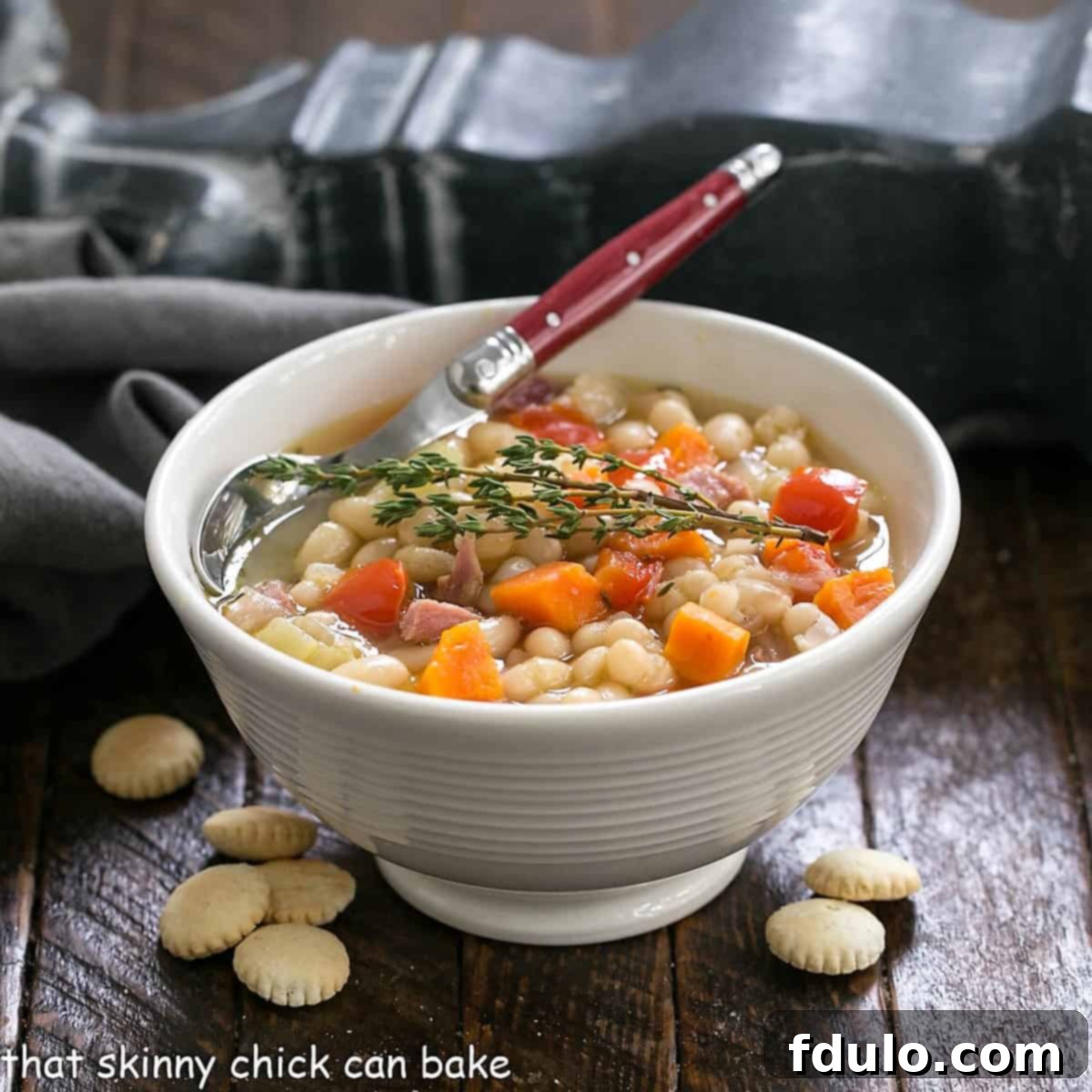 Hearty Navy Bean and Ham Soup 1 featured 98296
