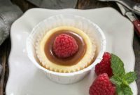 Caramel Drizzled Mini Cheesecakes