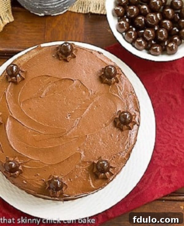 Decadent Chocolate Layer Cake, perfectly sliced and ready to serve