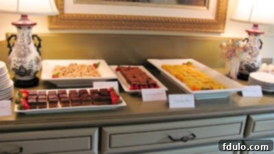 Meyer Lemon Bars on a dessert buffet for a bridal shower