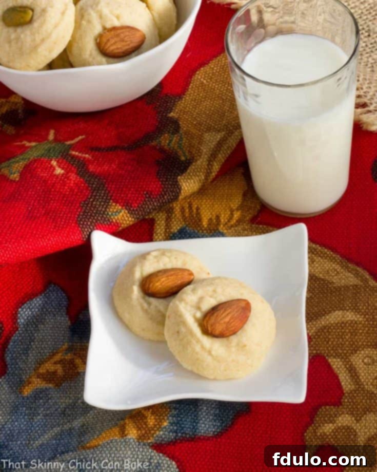 Ghraybeh or Lebanese Shortbread Cookies