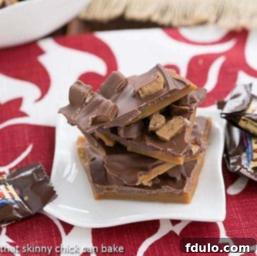 Double dose English Toffee, beautifully presented for a delightful treat.