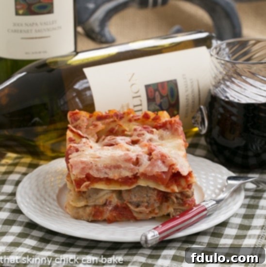 Easy Sausage and Mushroom Lasagna