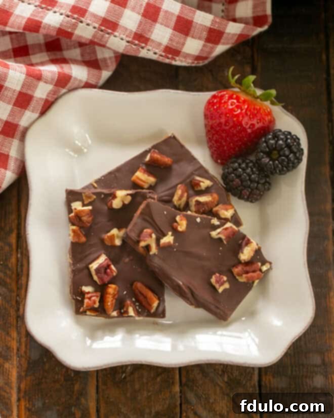 Cool the matzo crack completely and break it into bite-sized pieces for serving.