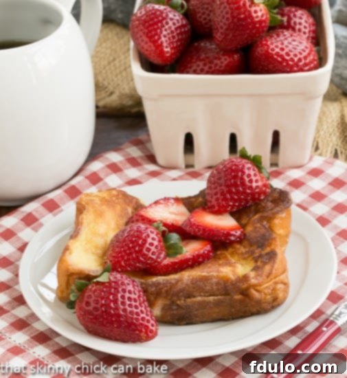 Strawberry Mascarpone Stuffed French Toast