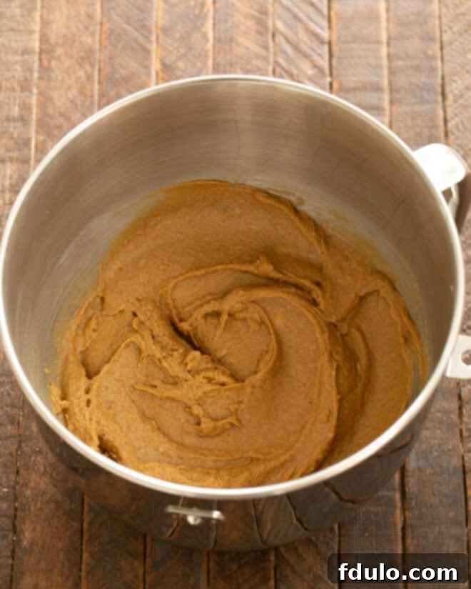 Colossal Chocolate Chip Cookies 5 Add eggs and blend into the sugar mixture.