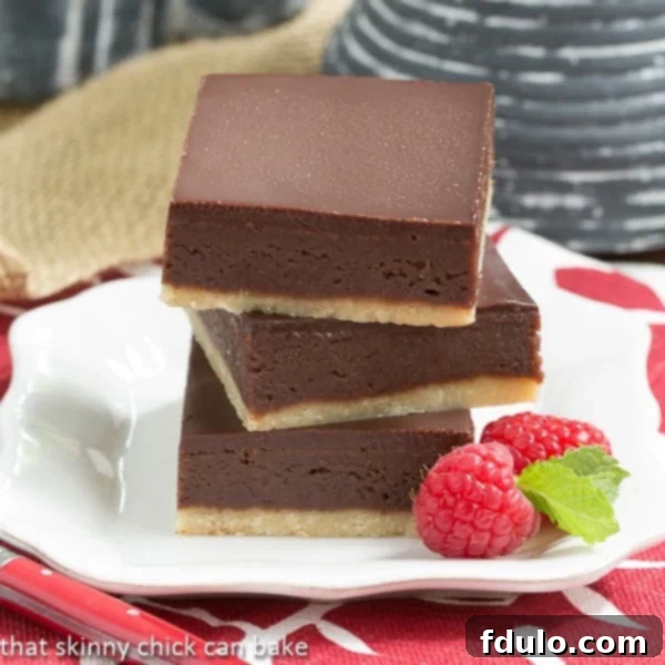 Delicious Truffle Brownies, a rich, layered chocolate dessert.