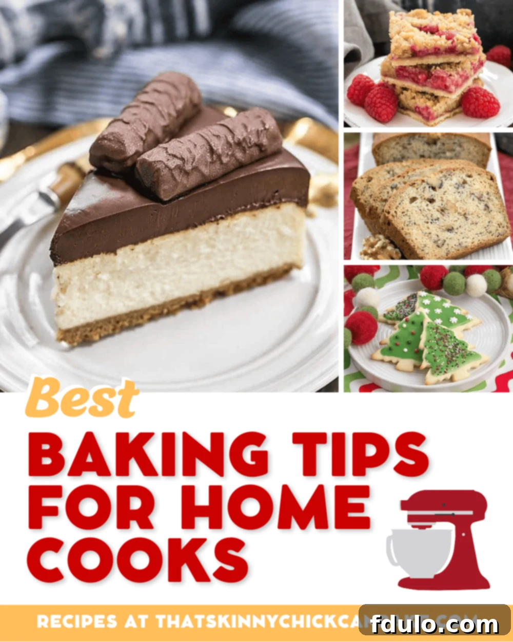 A vibrant collage featuring various delicious baked goods, representing the best baking tips for home bakers.