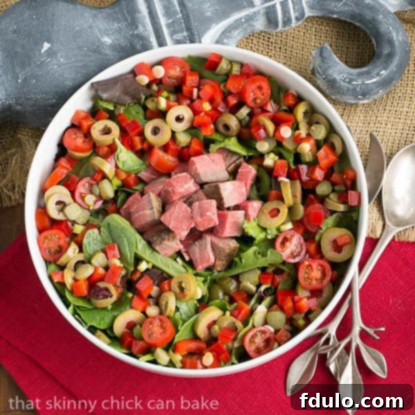 Next Day Beef Salad 2 Next Day Beef Salad - Yesterday's roast beef plus whatever's in your fridge makes for a fabulous meal!