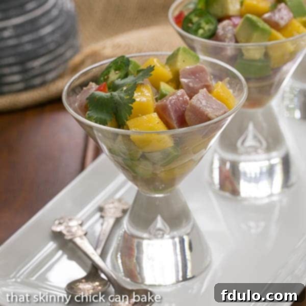 Tuna and Mango Ceviche - A refreshing seafood appetizer from Dorie Greenspan