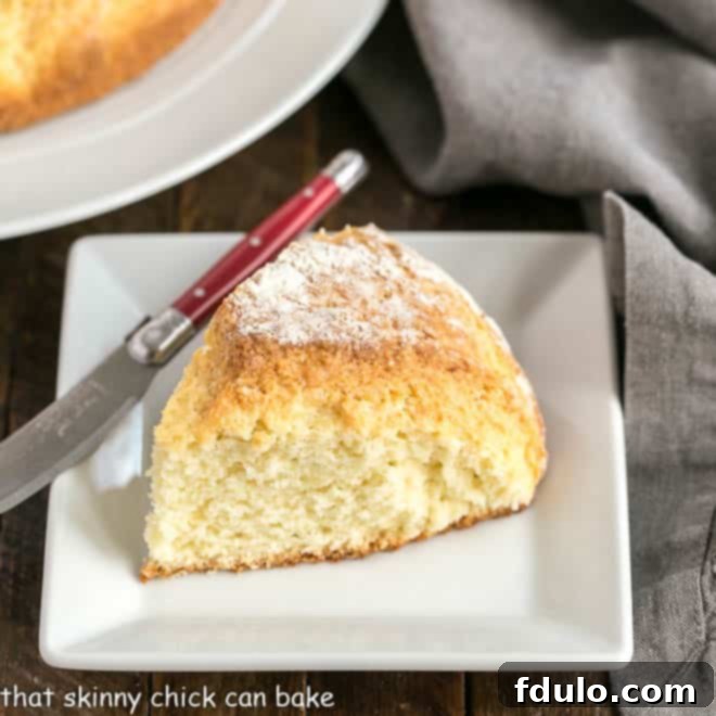 Rustic Irish Soda Bread 5 Slice of Irish Soda bread on a square white plate