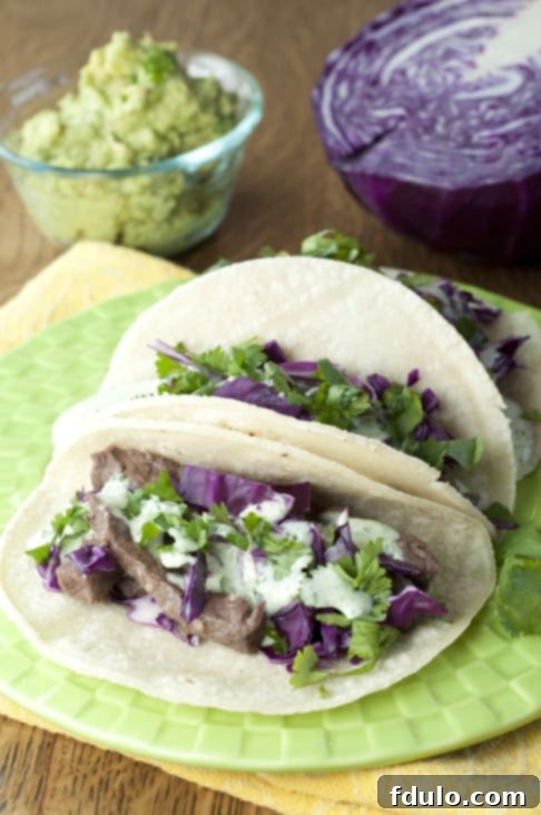 Santa Monica Street Tacos made with flank steak, a tasty twist.