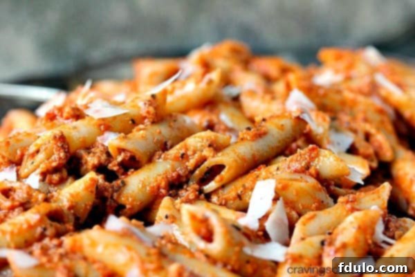 Penne Pasta with Sun-Dried Tomato Pesto, a perfect family-friendly pairing.