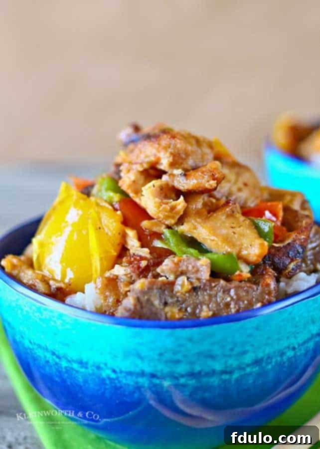 Simple Teriyaki Stir Fry, with a delicious sauce.