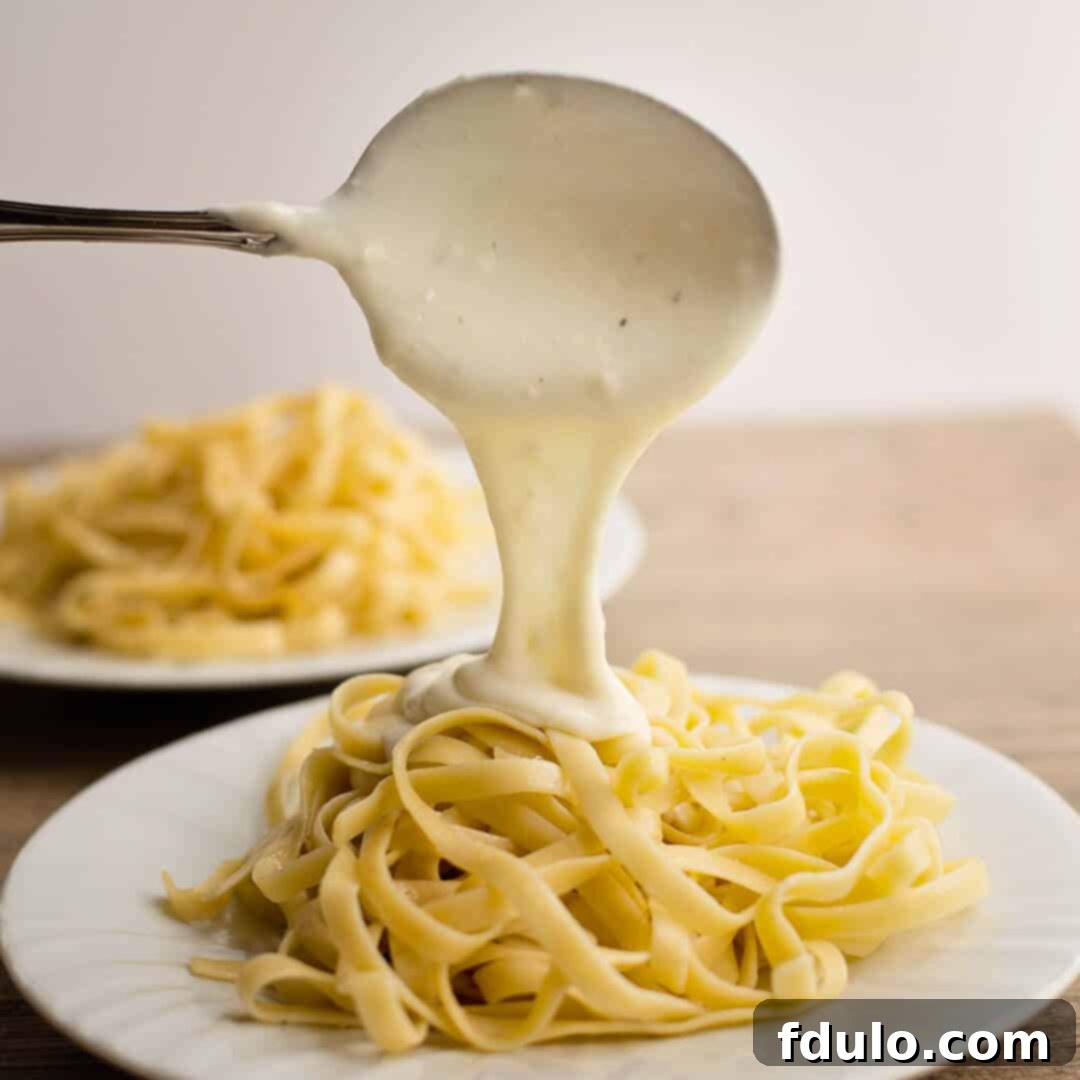 Alfredo Sauce from Scratch, easy, rich, and delicious homemade sauce.