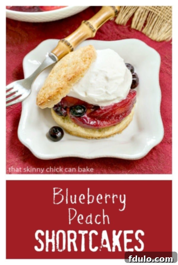 Blueberry Peach Shortcakes 