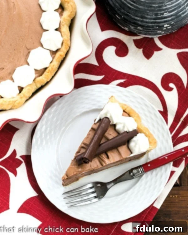 Classic French Silk Pie - A sublime, dreamy chocolate creation Classic French Silk Pie - A sublime, dreamy chocolate creation
