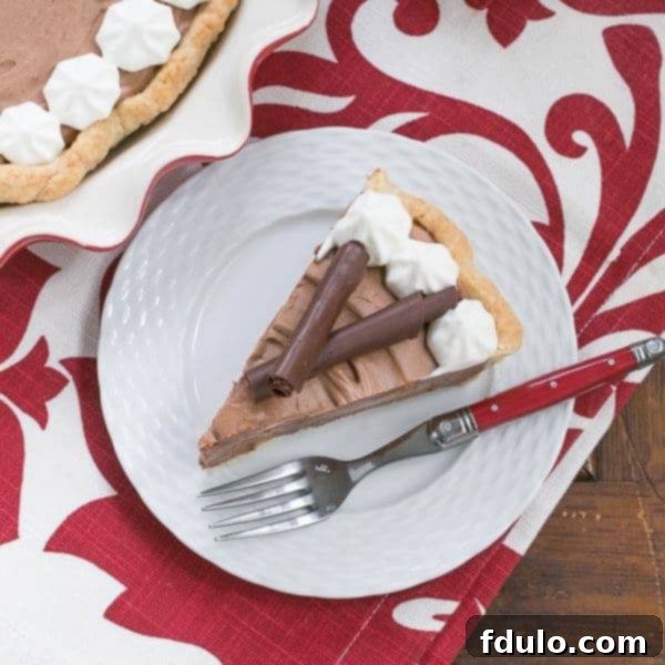 Decadent French Silk Pie 2 French Silk Pie | The most decadent, dreamy chocolate pie you'll ever eat!