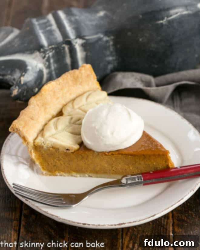 Homemade Pumpkin Pie with whipped cream