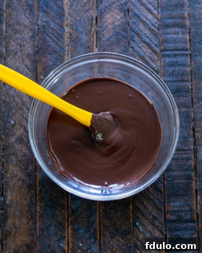 Step 1: Gently melt butter & chocolate in a bowl.
