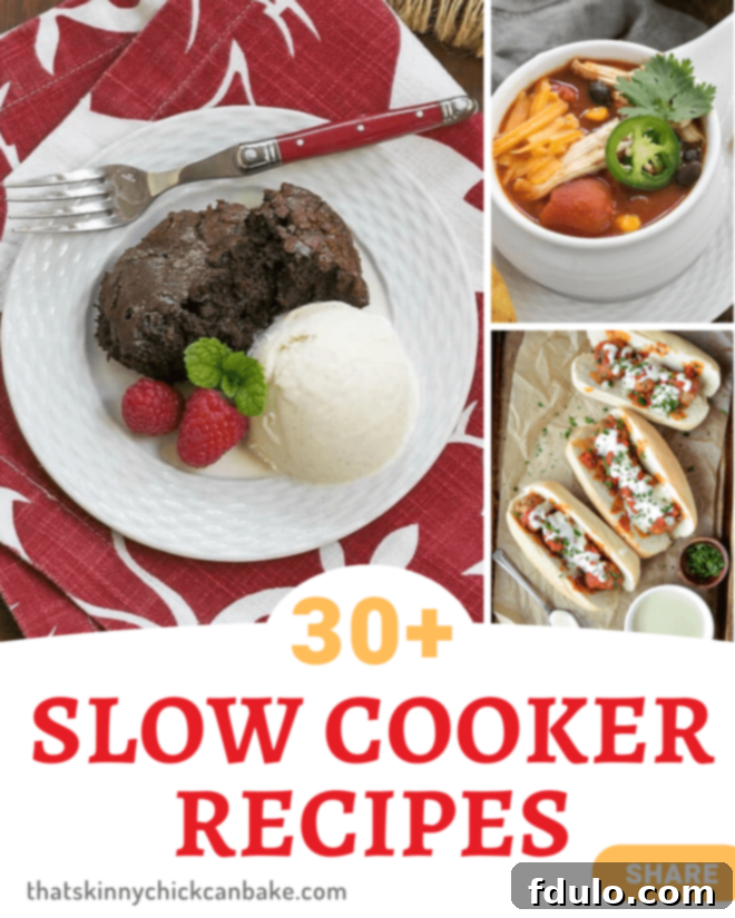 A vibrant collage showcasing a variety of delicious slow cooker recipes including savory main dishes, soups, and desserts.