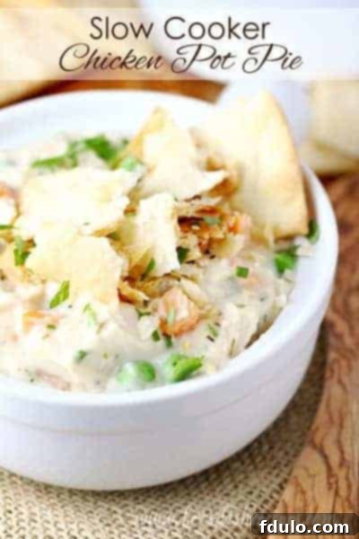 Slow Cooker Chicken Pot Pie