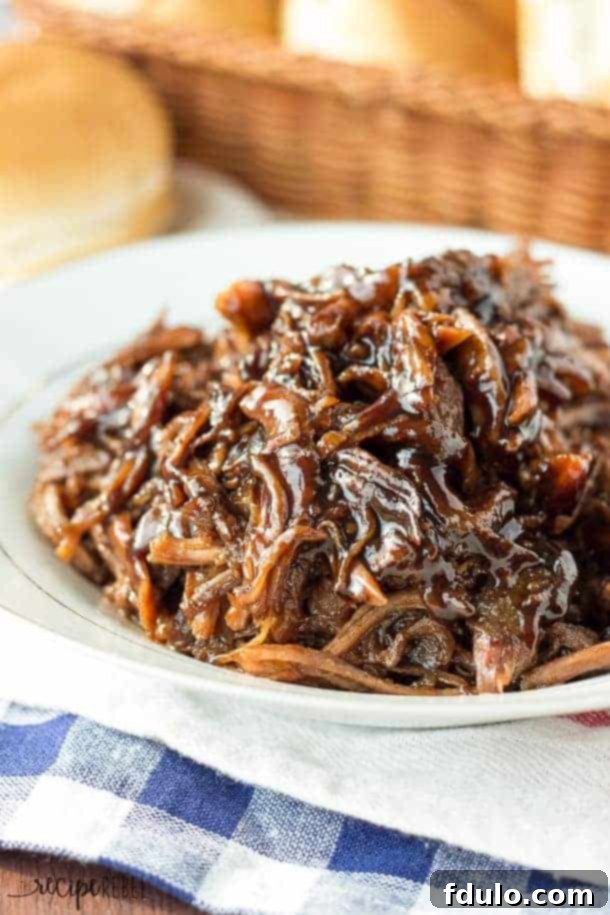 Slow Cooker Honey Balsamic Pulled Pork