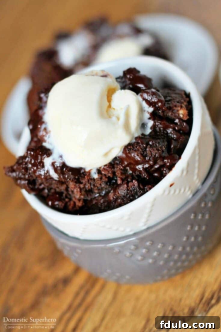 Slow Cooker Chocolate Lava Cake