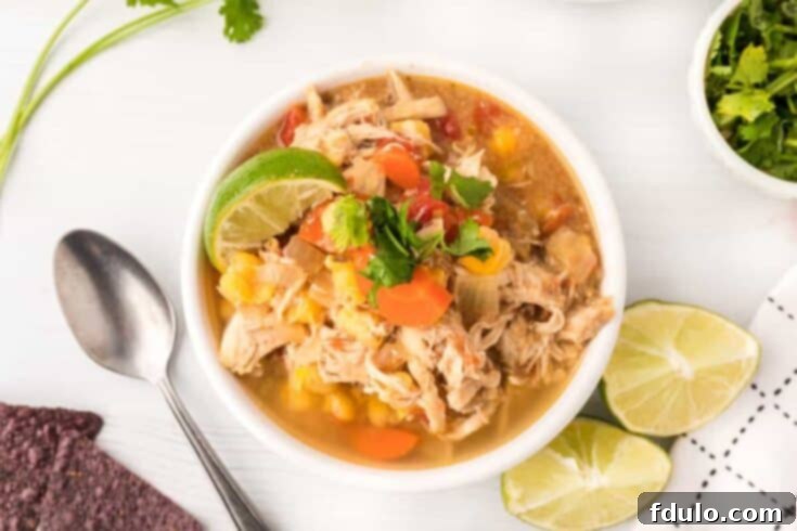 Slow Cooker Chicken Posole