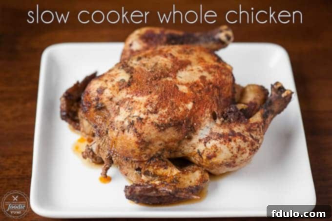 Slow Cooker Whole Chicken