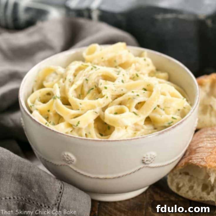 Light Fettuccine Alfredo Recipe