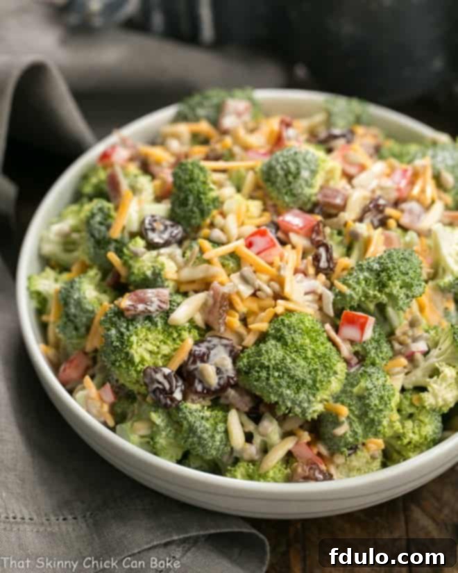 Broccoli Salad with Bacon and Dried Cherries