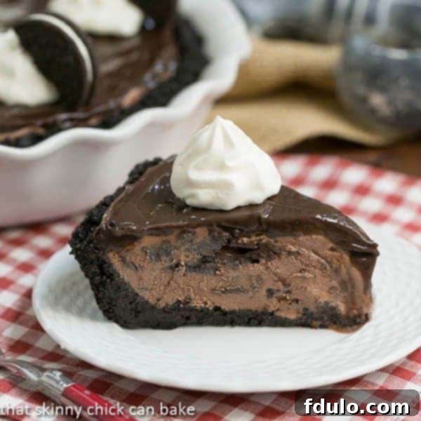 Fudge Topped Chocolate Ice Cream Pie Recipe