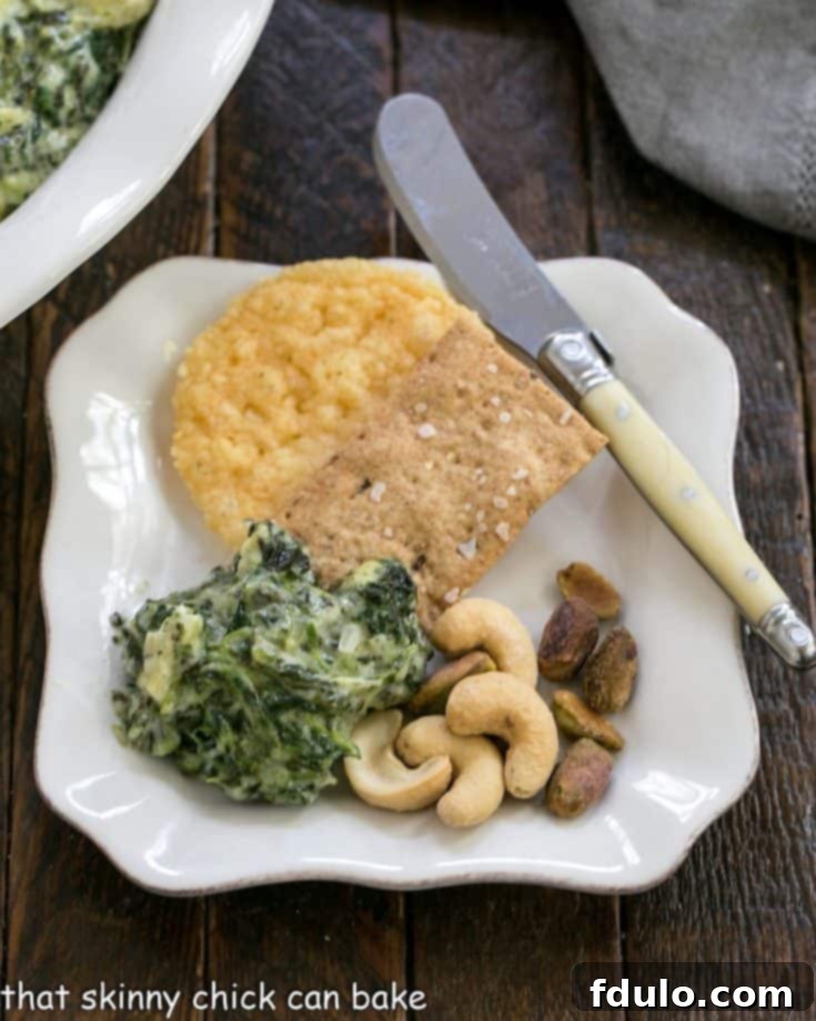 Warm Cheesy Spinach Dip