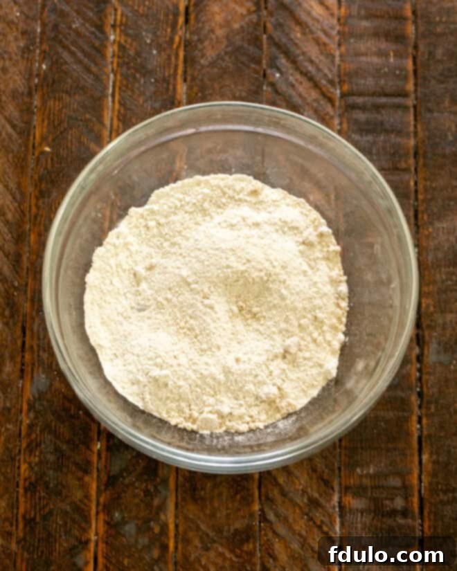 Step 9: Flour and brown sugar for streusel topping mixed.