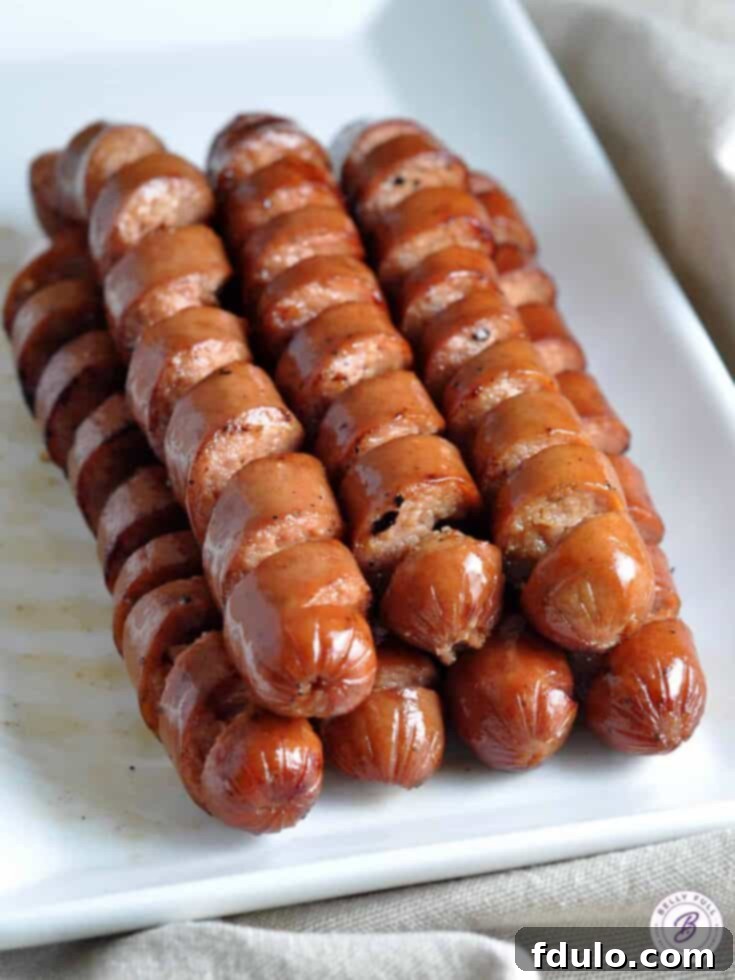 Spiral Cut Grilled Hot Dogs