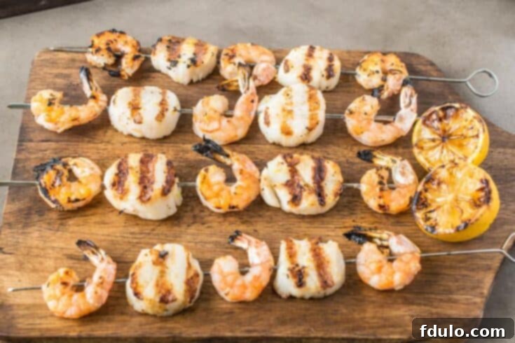 Grilled Shrimp and Scallop Kabobs